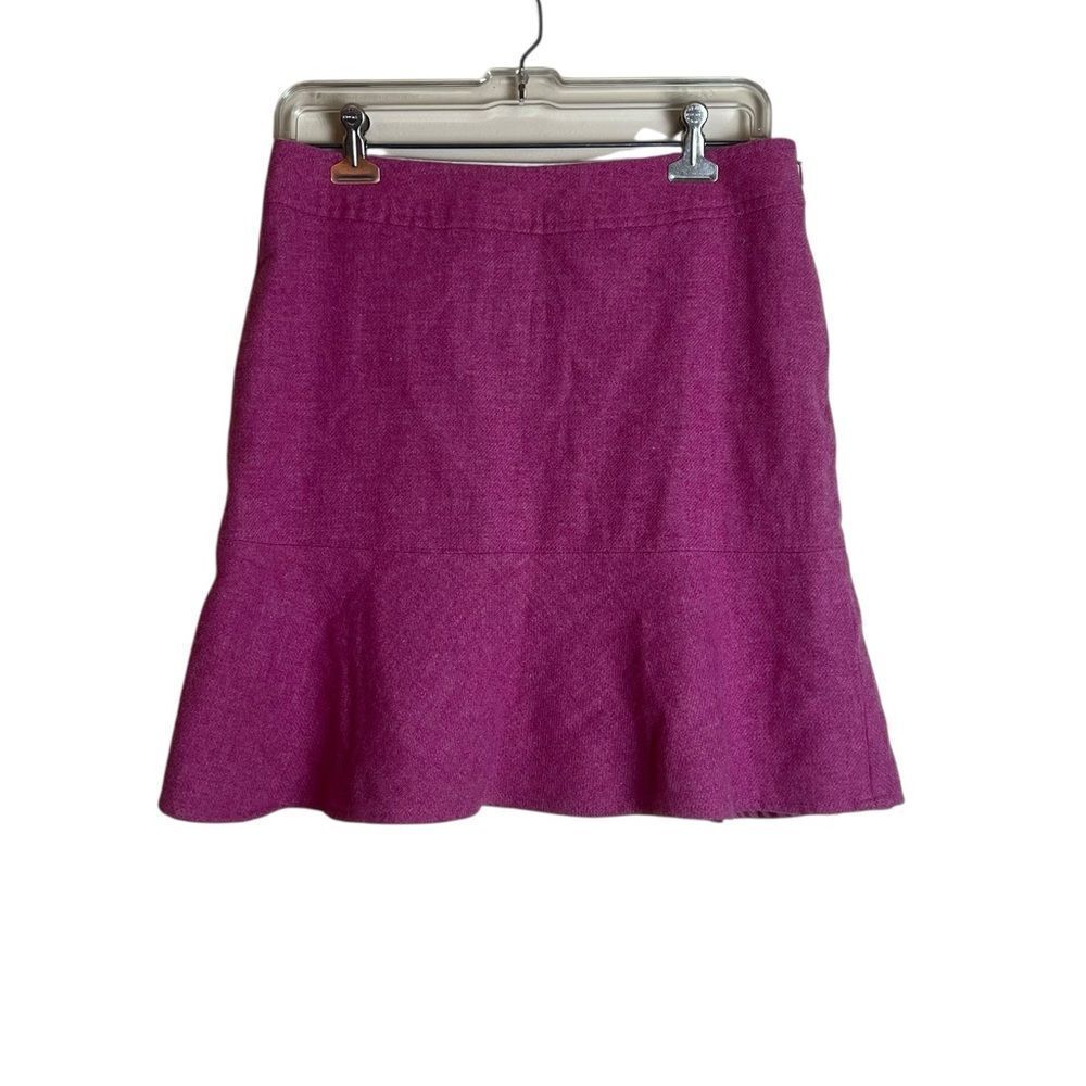 GAP Pink Wool Blend Peplum Skirt | Size 6 Lined Side Zip Classic Style‎